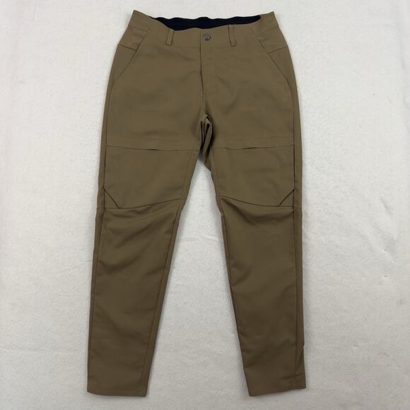 Lululemon Mile View Pants Men’s 33x30 Brown Water Repellent Tech Utility Travel - Picture 1 of 13